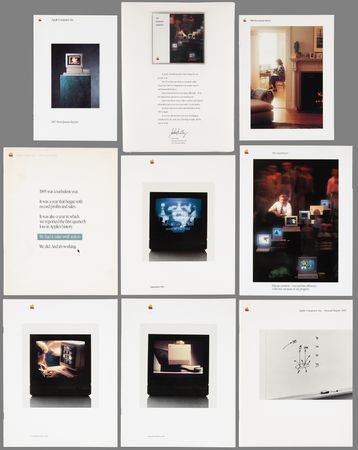 Lot #6242 Apple Computer Collection of (8) Annual and Quarterly Reports - From the Collection of Clement Mok - Image 1