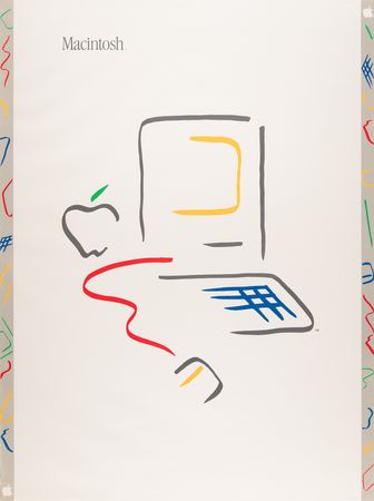 Lot #6225 Apple Macintosh 'Picasso Logo' European Poster - From the Collection of Clement Mok - Image 1