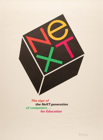 Lot #6227 Steve Jobs: NeXT Poster Designed by Paul