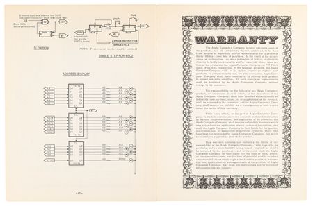 Lot #6027 Apple-1 Computer Operation Manual - From the Collection of Clement Mok - Image 10