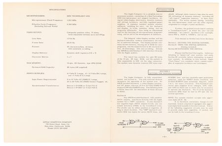Lot #6027 Apple-1 Computer Operation Manual - From the Collection of Clement Mok - Image 2
