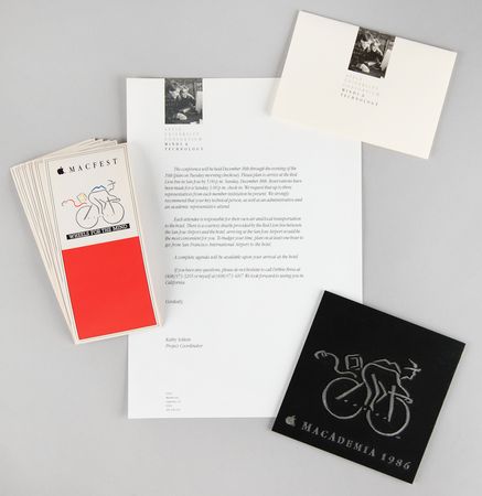 Lot #6190 Apple Education 'Wheels for the Mind' Program Poster and Ephemera - From the Collection of Clement Mok - Image 2