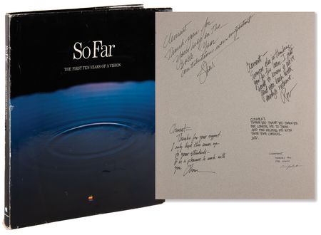 Lot #6166 Apple 10-Year Anniversary Book - So Far: