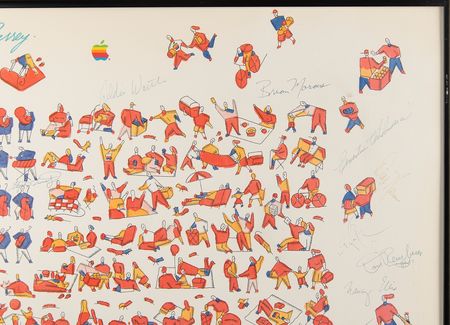 Lot #6229 Apple: San Francisco Symphony Multi-Signed Americana Pops Concert and Fireworks Poster (1987) - From the Collection of Clement Mok - Image 4