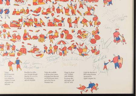 Lot #6229 Apple: San Francisco Symphony Multi-Signed Americana Pops Concert and Fireworks Poster (1987) - From the Collection of Clement Mok - Image 5