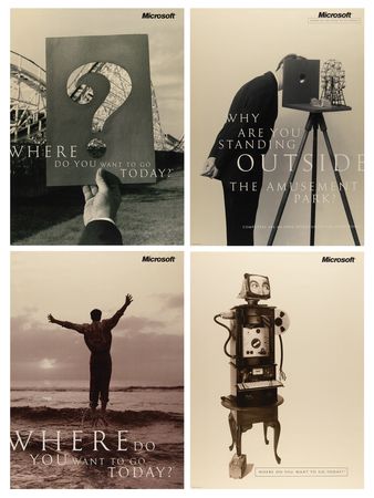 Lot #6234 Microsoft Windows 95 (4) Launch Posters - From the Collection of Clement Mok - Image 1