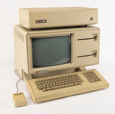 Lot #6055 Apple Lisa Computer with 'Twiggy' Drives, ProFile Hard Drive, Mouse, and Keyboard - Image 1