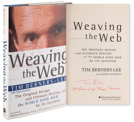 Lot #6284 Tim Berners-Lee Signed Book - Weaving the Web - Image 1