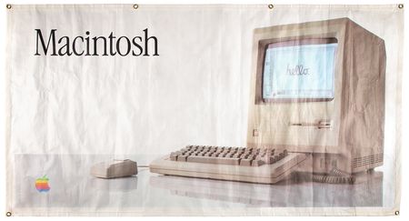 Lot #6156 Apple Macintosh Original Promotional Banner - Image 1