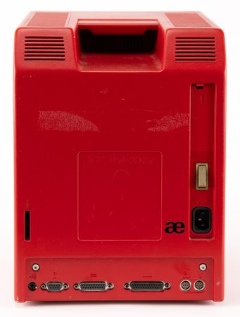 Lot #6077 Apple Macintosh Plus (Red Case by Aesthetics Technology, Palo Alto) - Image 3
