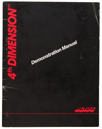 Lot #6162 Apple ACIUS 4th Dimension Developer Preproduction Binder and Demonstration Manual - Image 3