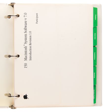 Lot #6164 Apple 150 Macintosh System Software v 7.0 Product Training Participant's Guide - Image 2