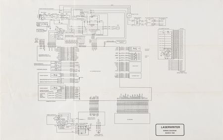 Lot #6243 Apple Original LaserWriter Schematic - Image 1
