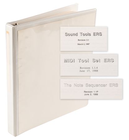 Lot #6165 Apple IIGS Sound System/Interface Developer's Binder with Technical Notes on Sound Tools, Note Synthesizer, and MIDI Tool Set - Image 1