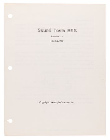 Lot #6165 Apple IIGS Sound System/Interface Developer's Binder with Technical Notes on Sound Tools, Note Synthesizer, and MIDI Tool Set - Image 3