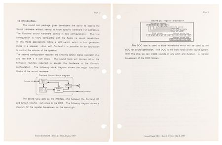 Lot #6165 Apple IIGS Sound System/Interface Developer's Binder with Technical Notes on Sound Tools, Note Synthesizer, and MIDI Tool Set - Image 4
