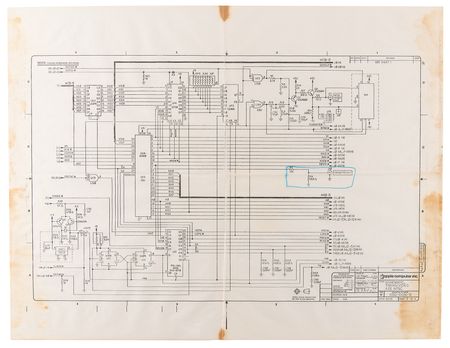 Lot #6046 Apple IIe Complete Set of (4) NTSC Schematics - Image 4