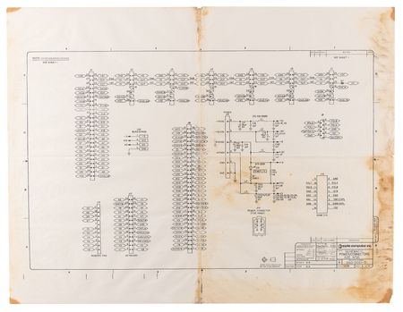 Lot #6046 Apple IIe Complete Set of (4) NTSC Schematics - Image 5