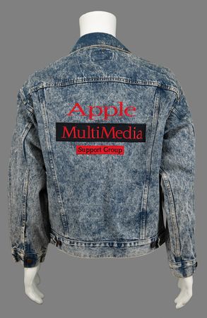 Lot #6181 Apple Computer 'MultiMedia Support Group' Denim Jacket - Image 2