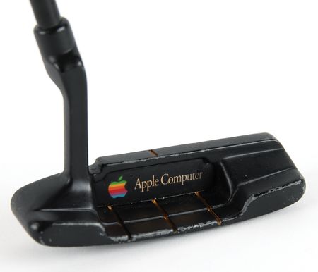 Lot #6183 Apple Computer Golfing Equipment: Blade Putter, Custom Balls (12), and Towel - Image 2