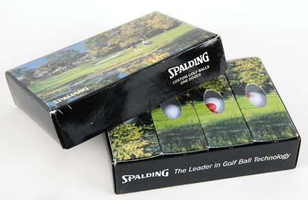 Lot #6183 Apple Computer Golfing Equipment: Blade Putter, Custom Balls (12), and Towel - Image 4