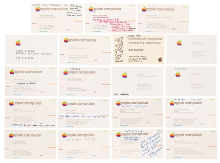 Lot #6008 Steve Jobs Apple Business Card (c. 1985) with Miscellaneous Group of (18) Apple Computer Business Cards - From the Estate of Chuck Colby - Image 4