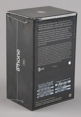 Lot #6129 Apple iPhone (First Generation, Sealed 8GB) - Image 3