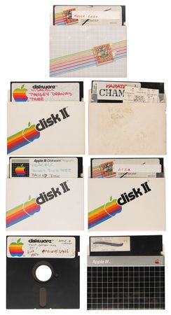 Lot #6069 Apple Computer Collection of (170+) Production and Preproduction Software Floppy Disks - From the Collection of Dennis Grimm - Image 2