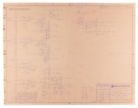 Lot #6051 Apple Computer Collection of (36) Early Schematics - From the Collection of Dennis Grimm - Image 6