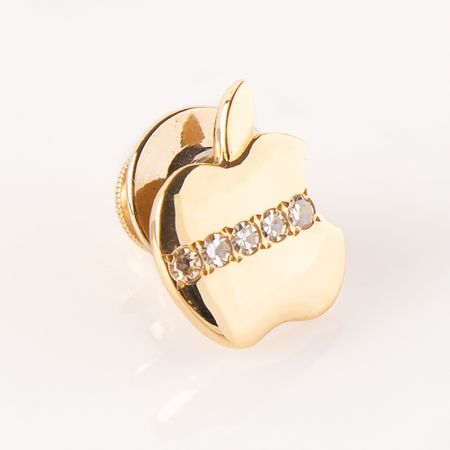 Lot #6155 Apple 5-Year Service Award and Gold-and-Diamond Apple Pin - From the Collection of Dennis Grimm - Image 2