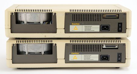 Lot #6040 Apple III Computer with Apple III Monitor, (2) ProFile Hard Drives, and Various Software - From the Collection of Dennis Grimm - Image 8