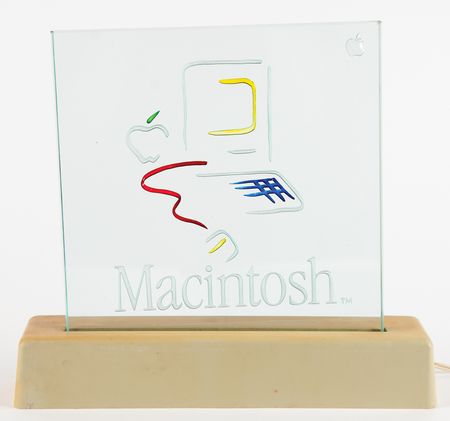 Lot #6180 Apple Macintosh 'Picasso' Dealer Sign with Replacement Glass Panel - Image 1