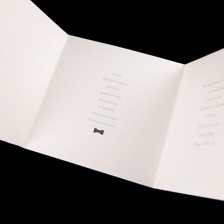 Lot #6011 Steve Jobs 30th Birthday Party Invitation - Image 1