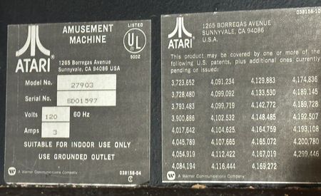 Lot #6308 Atari: Star Wars Arcade Video Game (1983) - Cockpit Version - Image 12