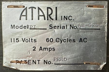 Lot #6306 Atari: PONG Arcade Video Game (1972) - Fully Functional - Image 12