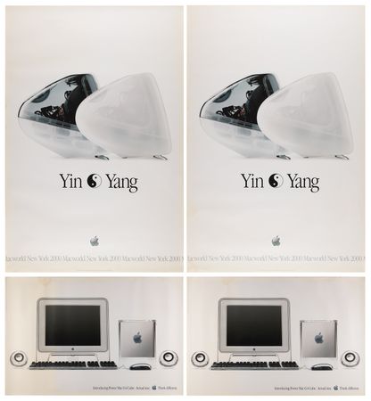 Lot #6236 Apple iMac G3 and Power Mac G4 Cube (4) Posters - Image 1
