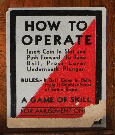 Lot #6310 Bally 'Goofy (Senior)' Pinball Machine (1932) - Image 9