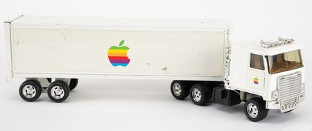 Lot #6267 Apple Computer Vintage Toy Semi-Trailer Truck - Image 3
