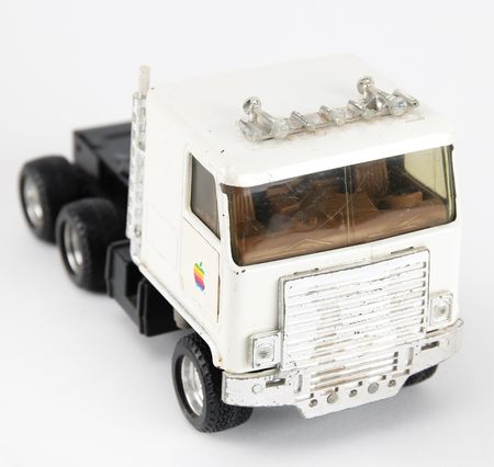 Lot #6267 Apple Computer Vintage Toy Semi-Trailer Truck - Image 7
