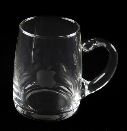 Lot #6159 Apple Computer (2) Crystal Beer Mugs - Image 2