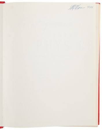 Lot #6286 Gordon Moore (3) Signed Books - The Feynman Lectures on Physics - From Moore's Collection - Image 2