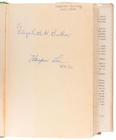 Lot #615 Harper Lee Signed Book - To Kill a Mockingbird - Image 4