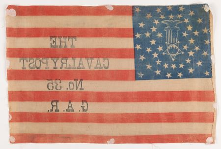 Lot #39 Civil War: Pvt. John L. Seitzinger's M1840 Saber, Cavalry Hat, and Cavalry Post G.A.R. Flag - Image 3