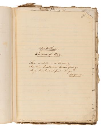 Lot #38 The Confederate Memoirs of Chaplain Joseph Cross - Original Manuscript for the ?First Book? of His Remarkable Civil War Narrative, ?Camp and Field? - Opining on the Emancipation Proclamation and ?Tyrant? Abraham Lincoln - Image 6