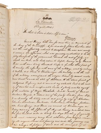 Lot #38 The Confederate Memoirs of Chaplain Joseph Cross - Original Manuscript for the ?First Book? of His Remarkable Civil War Narrative, ?Camp and Field? - Opining on the Emancipation Proclamation and ?Tyrant? Abraham Lincoln - Image 9
