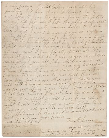 Lot #457 Civil War: Union Soldier's Letter on the Battle of Gettysburg - Image 3