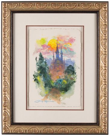 Lot #557 James Coleman original fine art painting for Cinderella - 'Path to the Palace' - Image 2