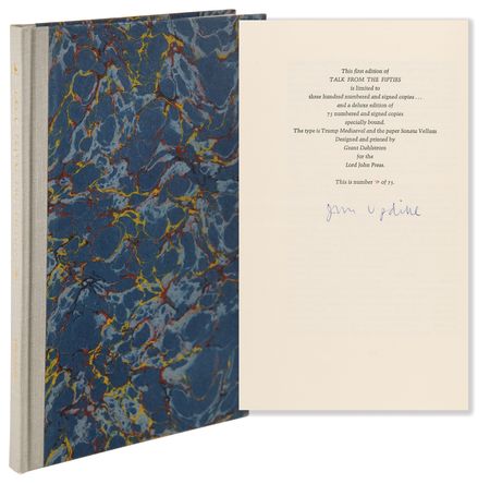 Lot #622 John Updike Signed Book - Talk From the Fifties (Ltd. Ed. #71/75) - Image 1