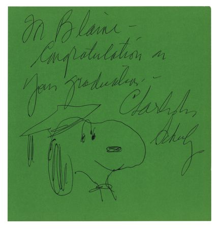 Lot #566 Charles Schulz Original Sketch of Snoopy