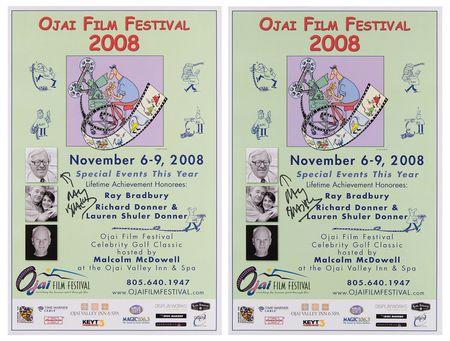 Lot #577 Ray Bradbury Archive of (170+) Items Honoring the Life and Career of the Fiction Master, with Diverse Collection of (100+) Signed Formats like Photographs, Scripts, Books, Award Plaques, and More - Image 14